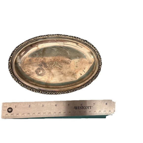 Vintage Rogers And bro silver Dish Sold By D.W Haber NY - Picture 1 of 2